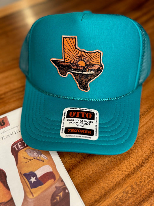 Texas Sunset On The Lake Otto Trucker Hat