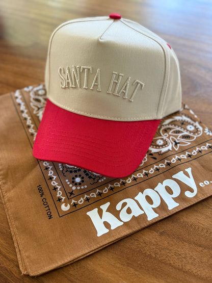 Santa Hat - 3D Embroidered Hat Style