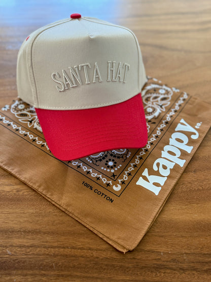 Santa Hat - 3D Embroidered Hat Style