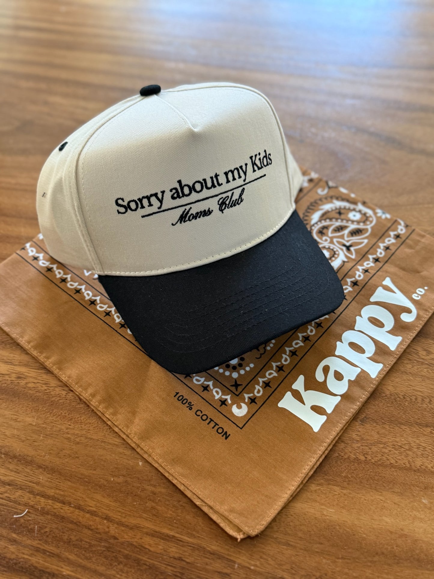 Sorry About My Kids Mom's Club Embroidered Hat