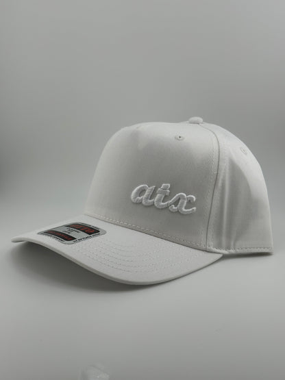 ATX Embroidered 5 Panel Linen Trucker Hat