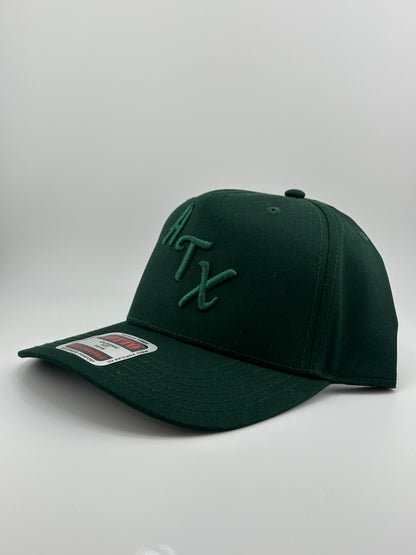 ATX Embroidered 5 Panel Linen Trucker Hat