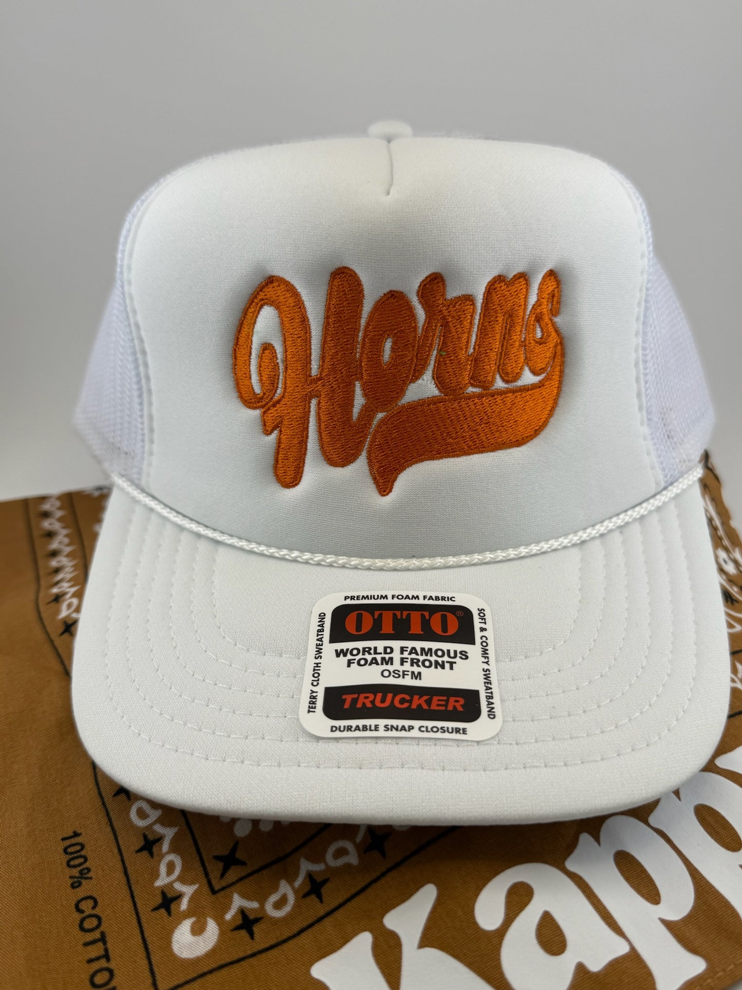 Horns Embroidered - Longhorn Trucker Hat