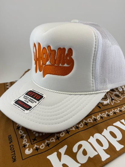Horns Embroidered - Longhorn Trucker Hat