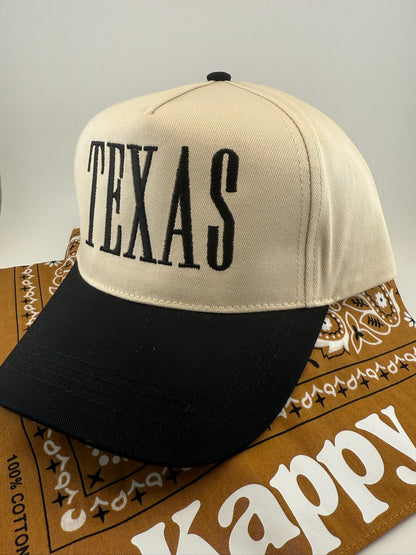 TEXAS Embroidered Linen Hats