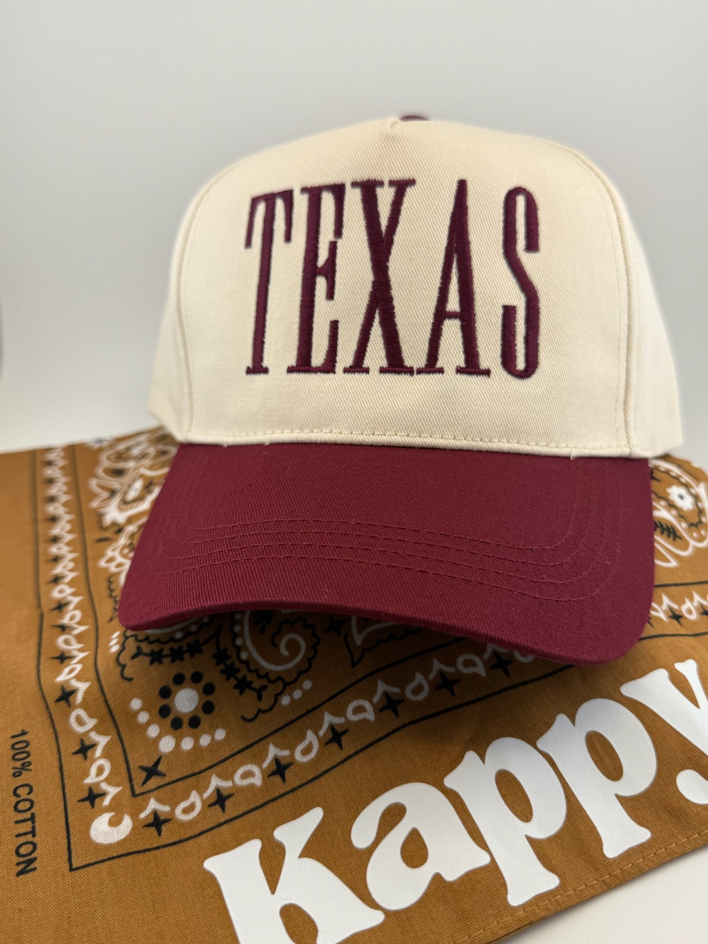 TEXAS Embroidered Linen Hats