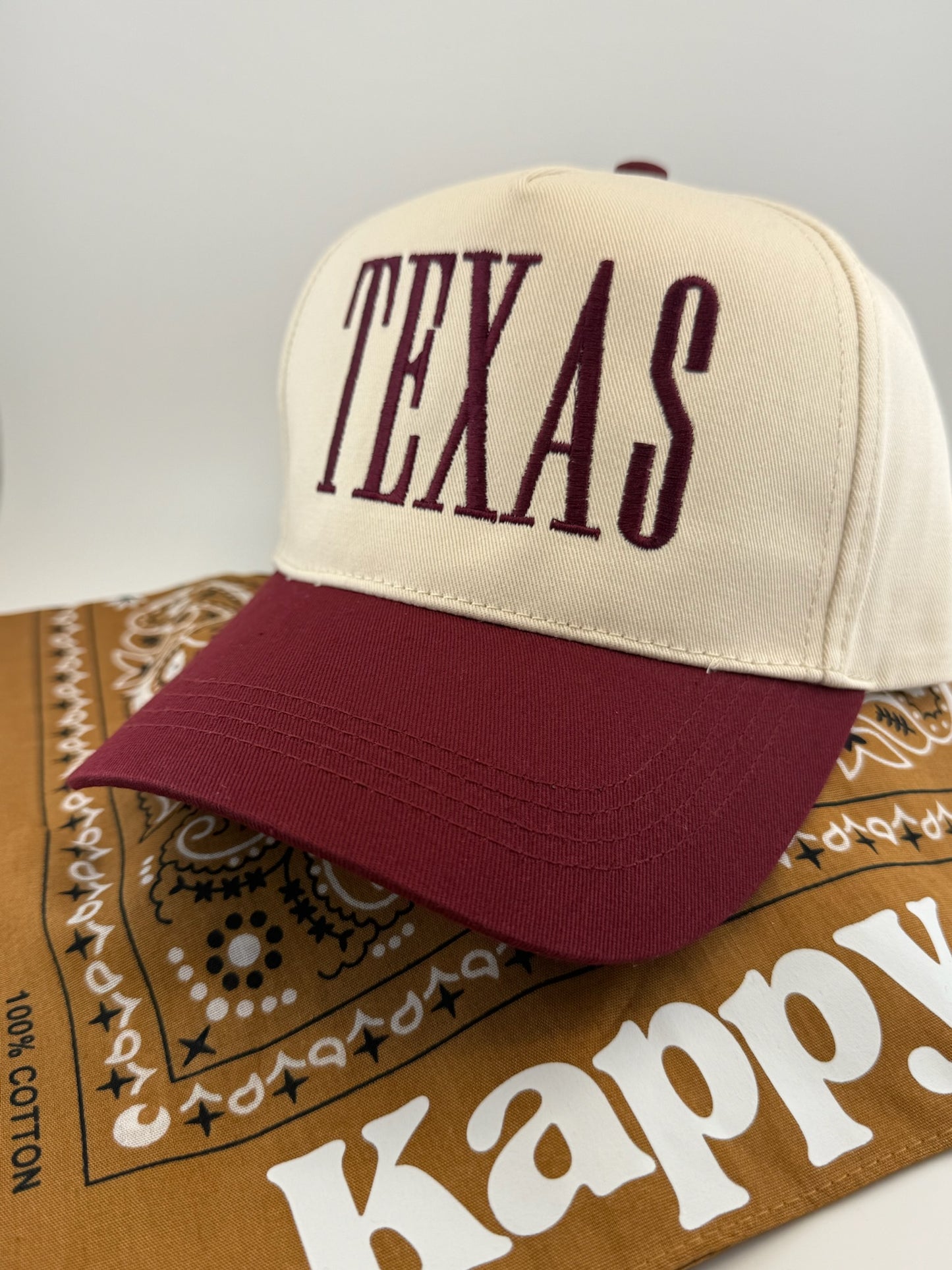 TEXAS Embroidered Linen Hats