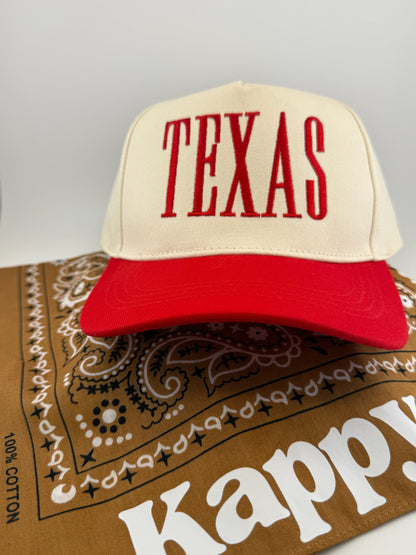 TEXAS Embroidered Linen Hats