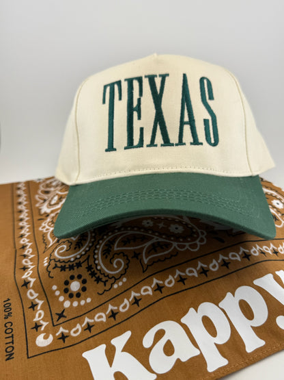 TEXAS Embroidered Linen Hats