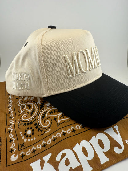 Mommin' 3D Embroidered Hat - Too Busy To Care