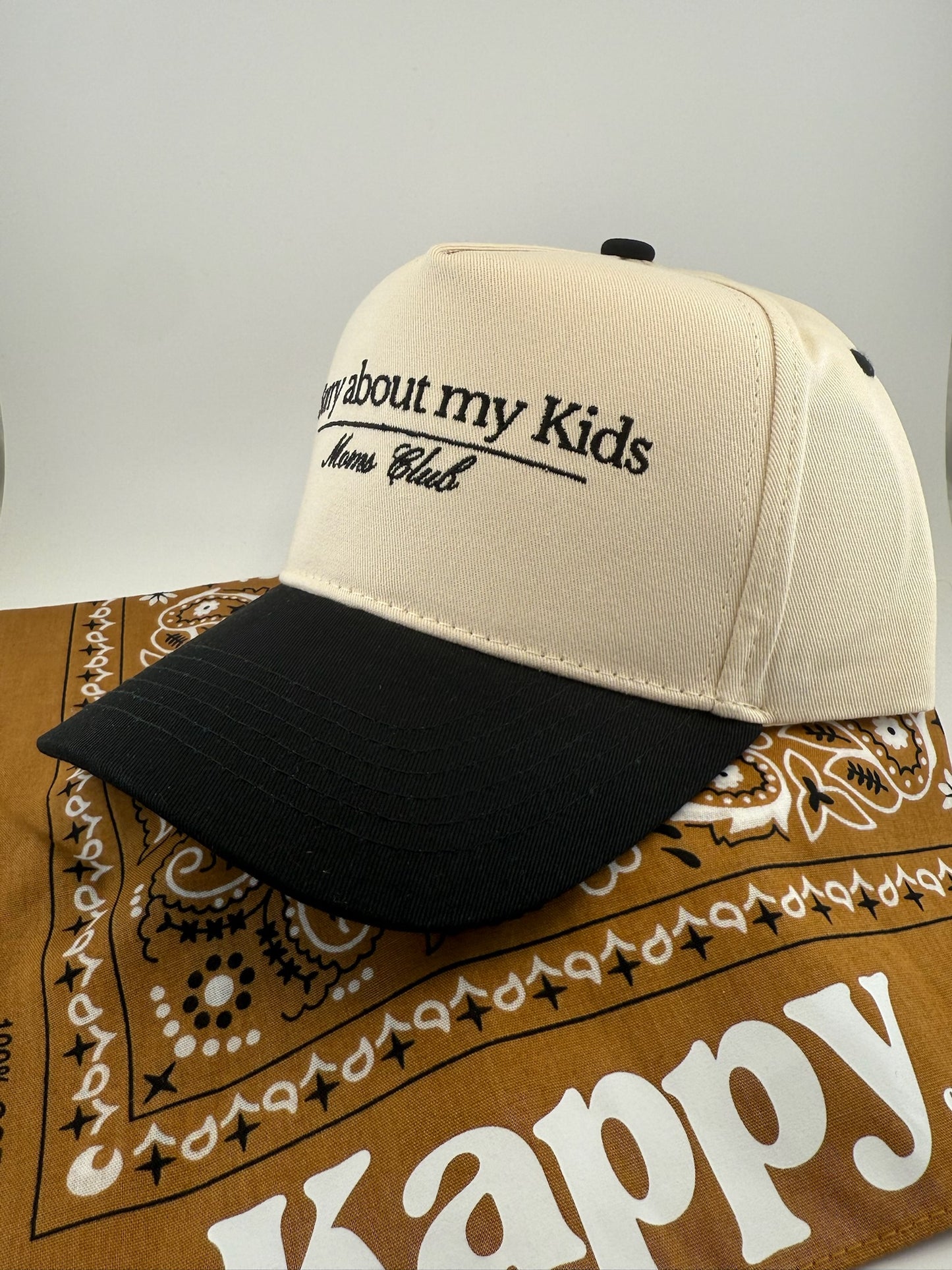 Sorry About My Kids Mom's Club Embroidered Hat