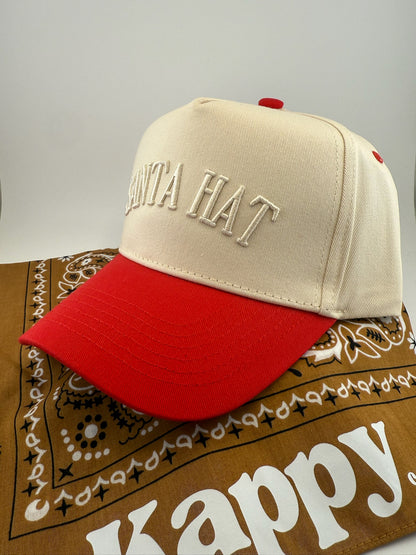 Santa Hat - 3D Embroidered Hat Style