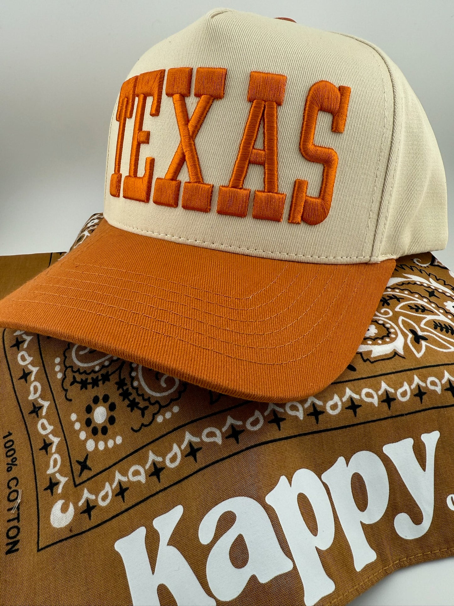 TEXAS 3D Embroidered Linen Hat