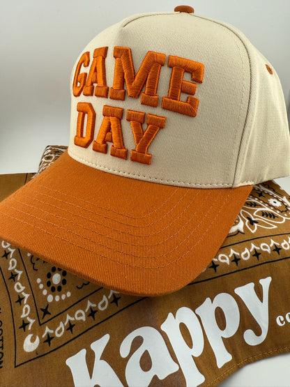 Game Day 3D Embroidered Linen Hat