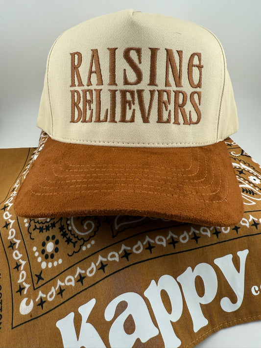 Raising Believers Embroidered Suede Bill Hat