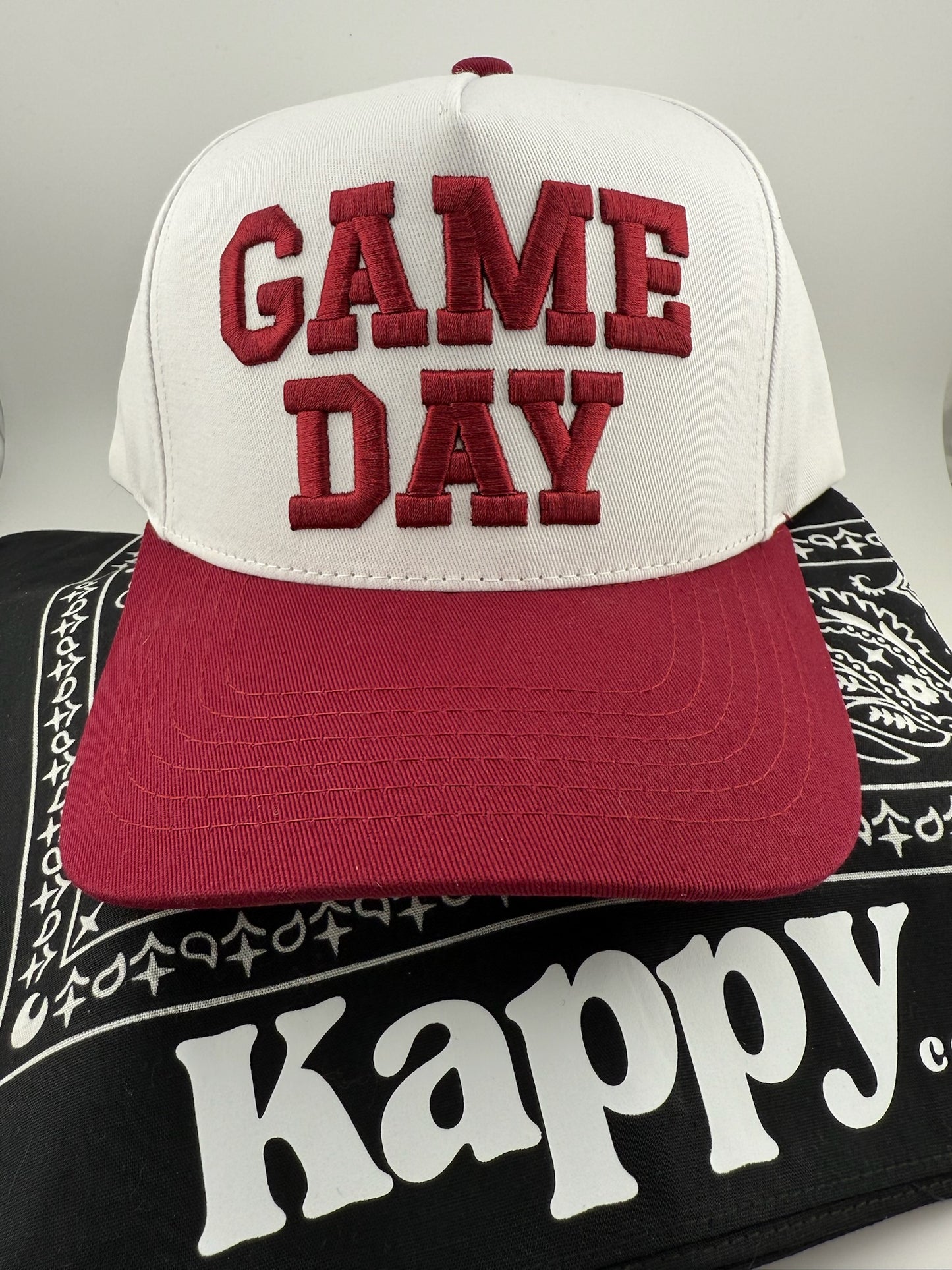 Game Day 3D Embroidered Linen Hat