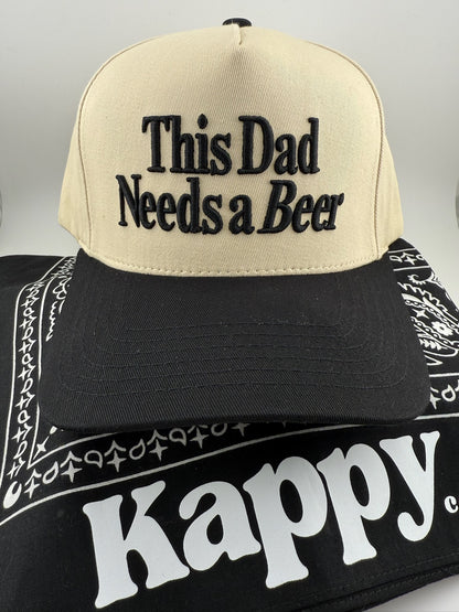 This Dad Needs A Beer 3D Embroidered