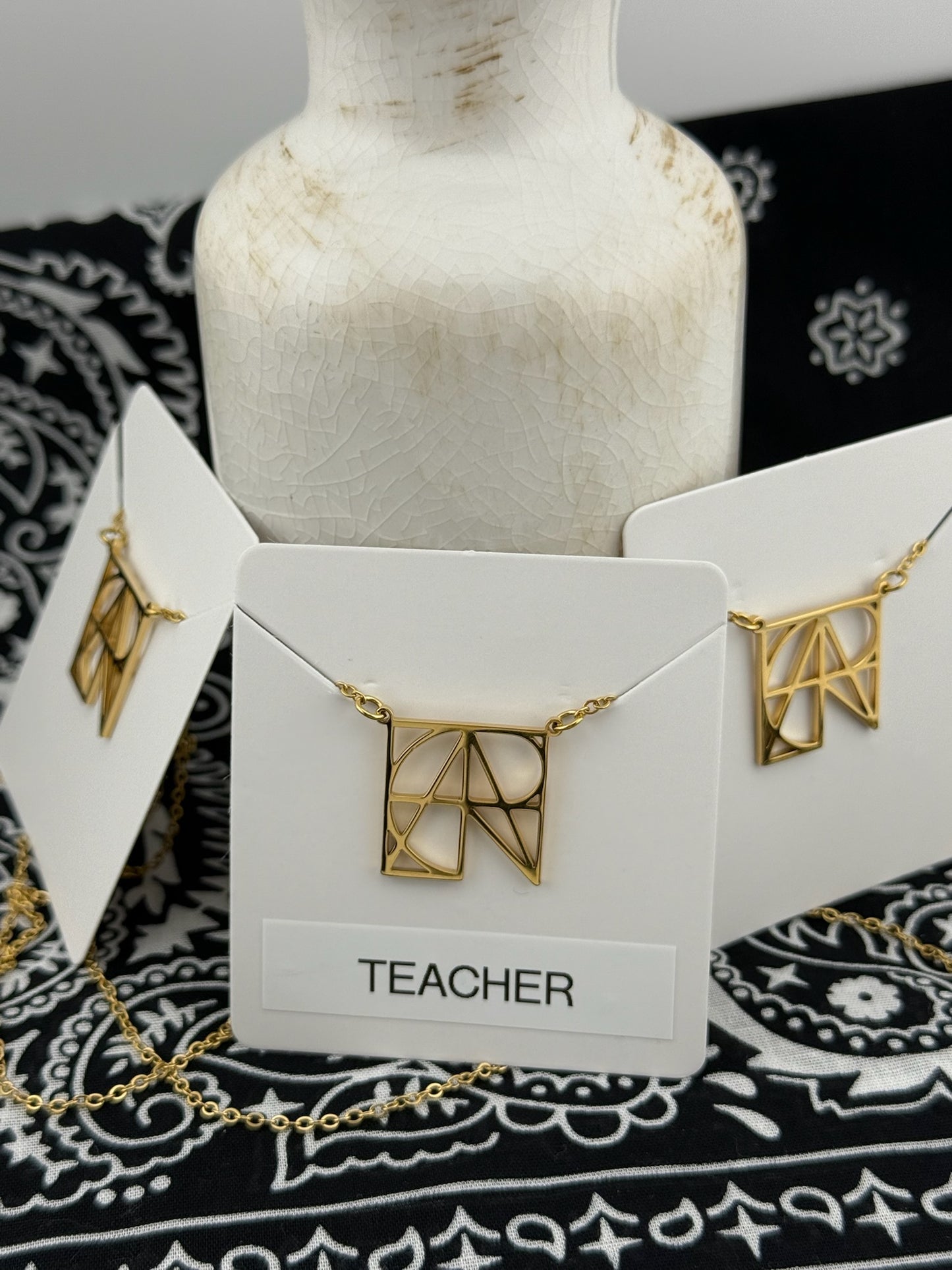 Geometric Necklaces - Names, Affirmations, Personalization