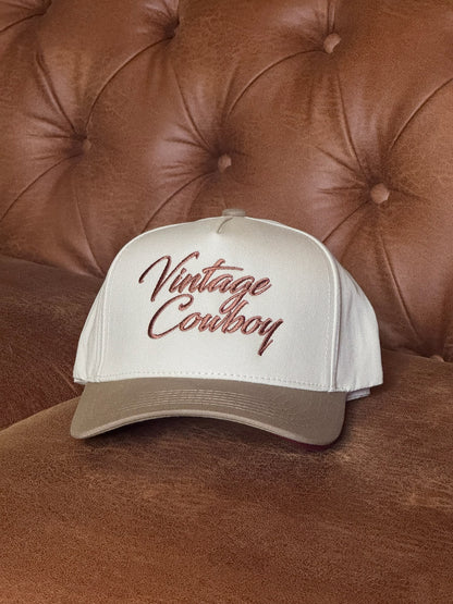 Vintage Cowboy Embroidered Hat