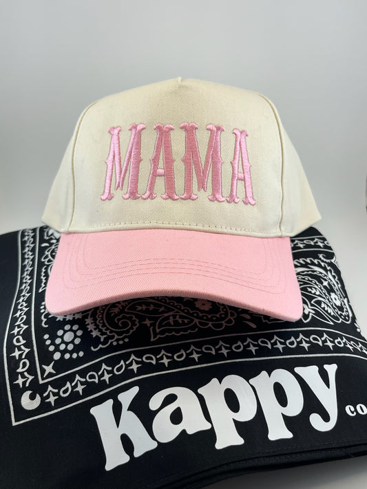 MAMA Embroidered Linen Hats
