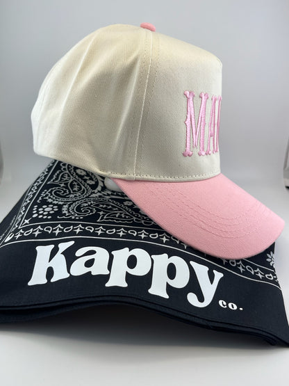 MAMA Embroidered Linen Hats