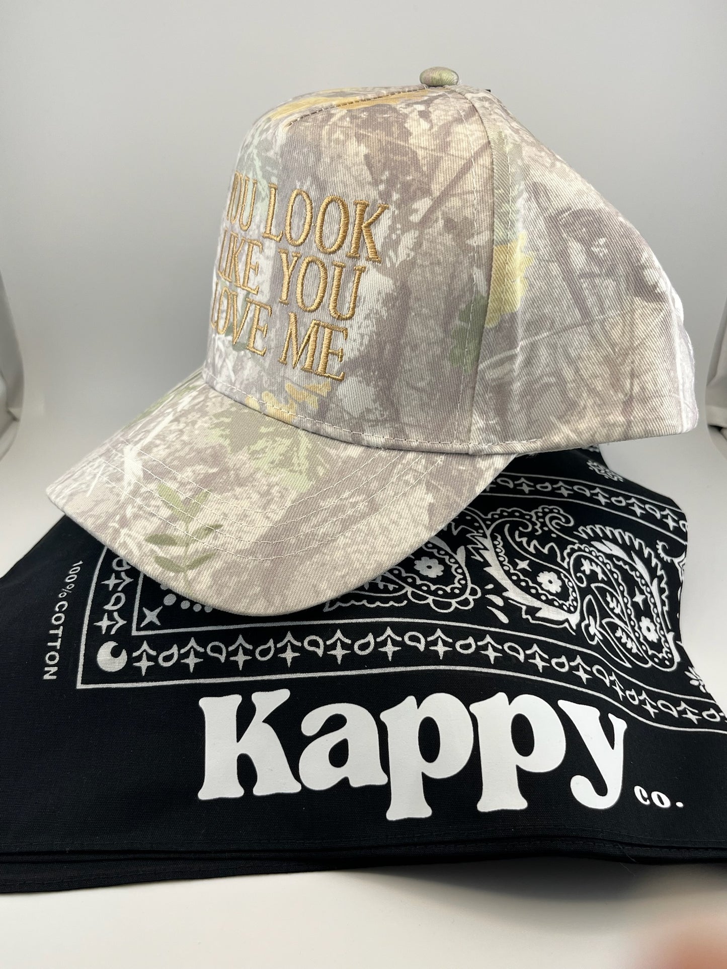 You Look Like You Love Me - Embroidered Camo Trucker Hat