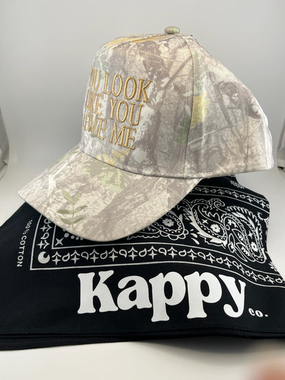 You Look Like You Love Me - Embroidered Camo Trucker Hat
