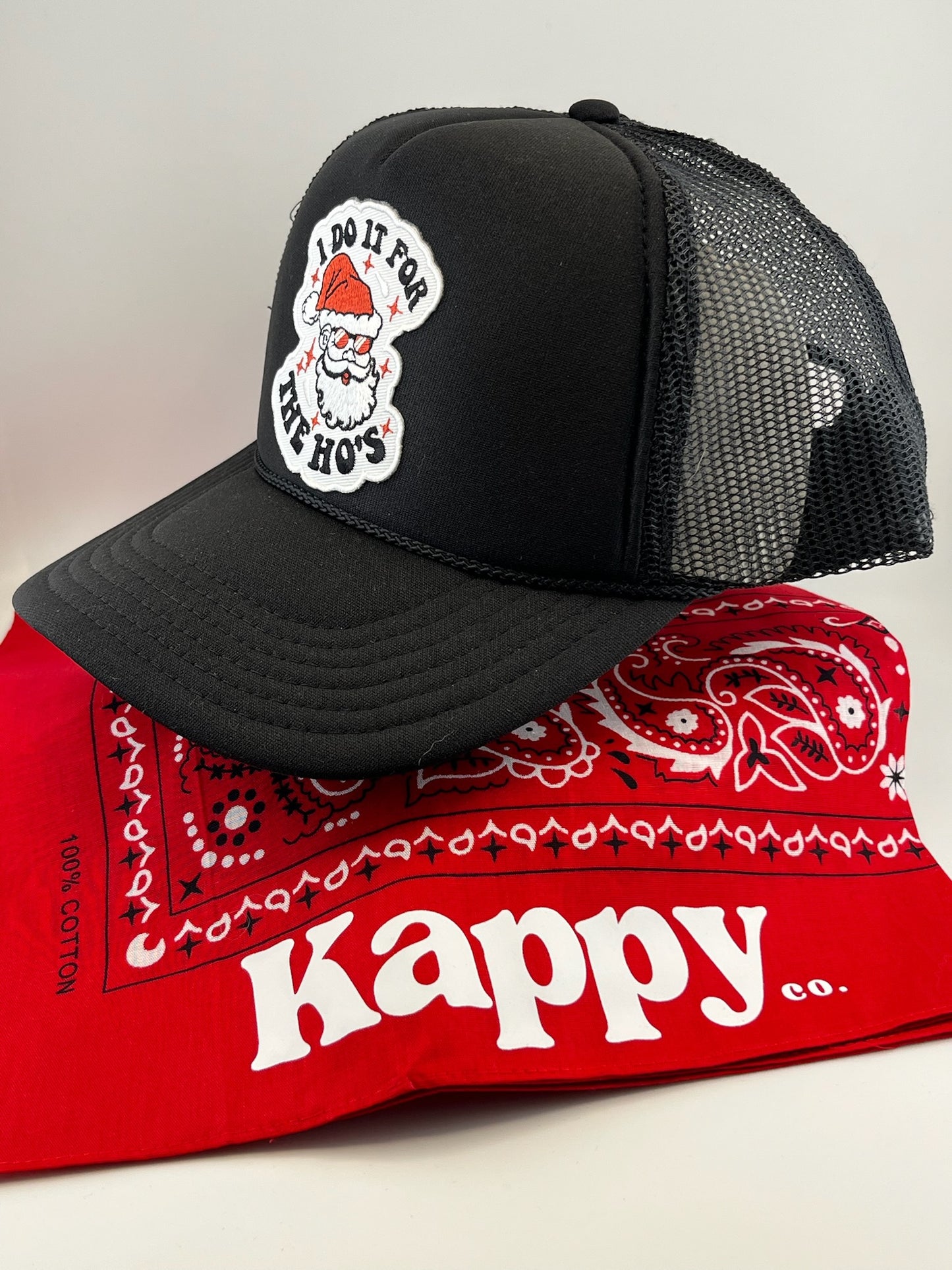 I Do It For The Ho's - Cool Santa Trucker Hat