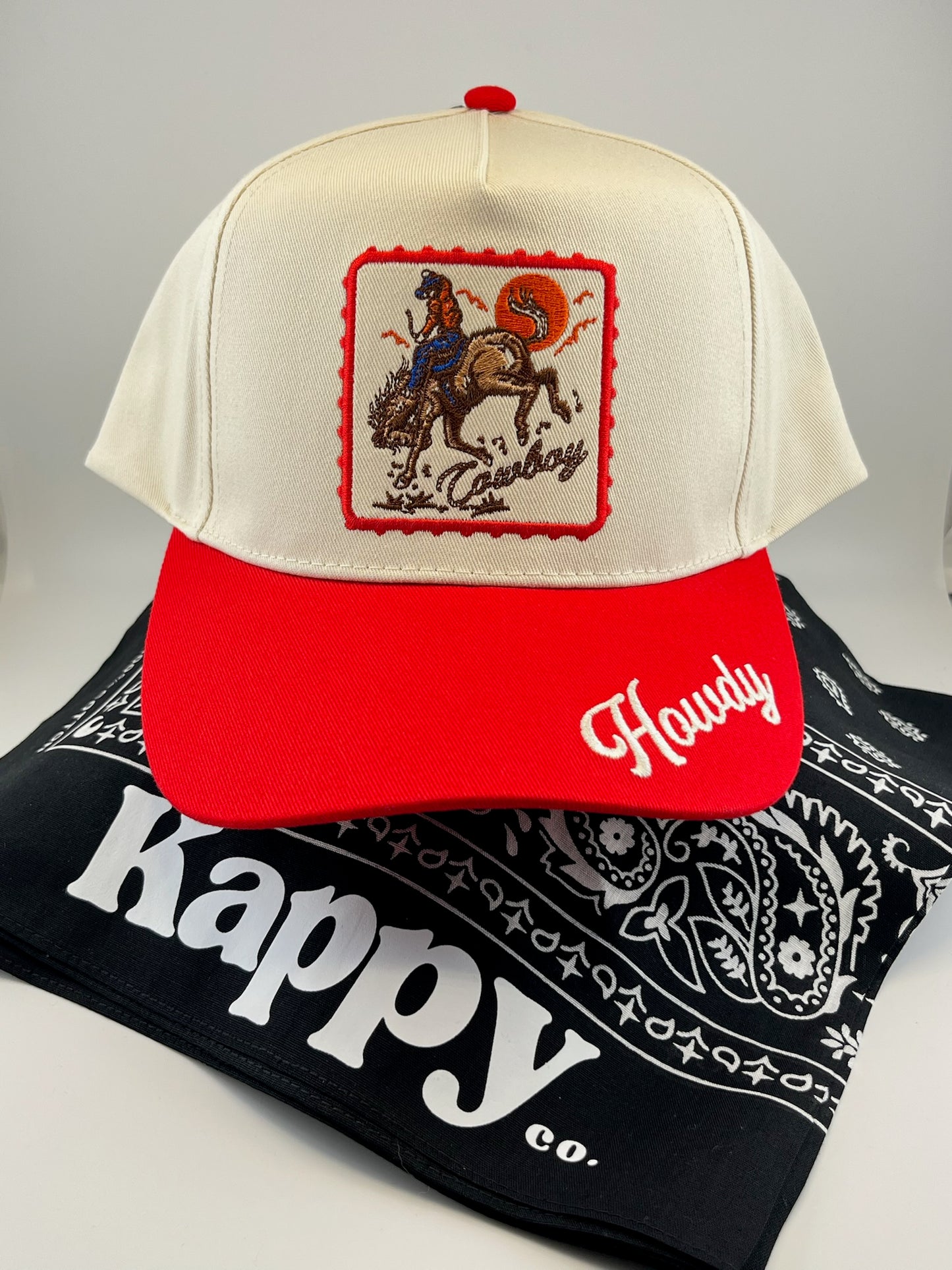 Cowboy Vintage Patch, Howdy Bill Embroidery Hat