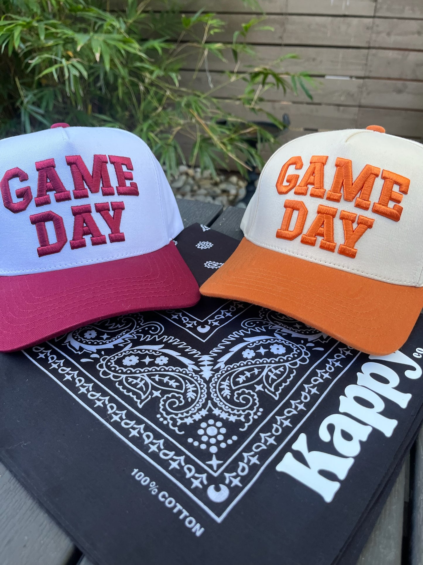 Game Day 3D Embroidered Linen Hat