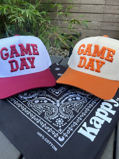 Game Day 3D Embroidered Linen Hat