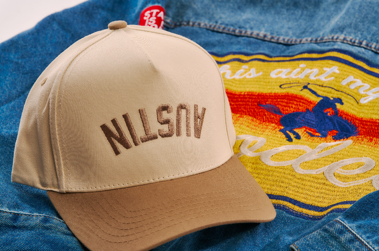 Austin Upside Down Embroidered Hat