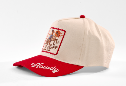 Cowboy Vintage Patch, Howdy Bill Embroidery Hat
