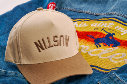 Embroidered Rodeo White Denim Trucker Jacket