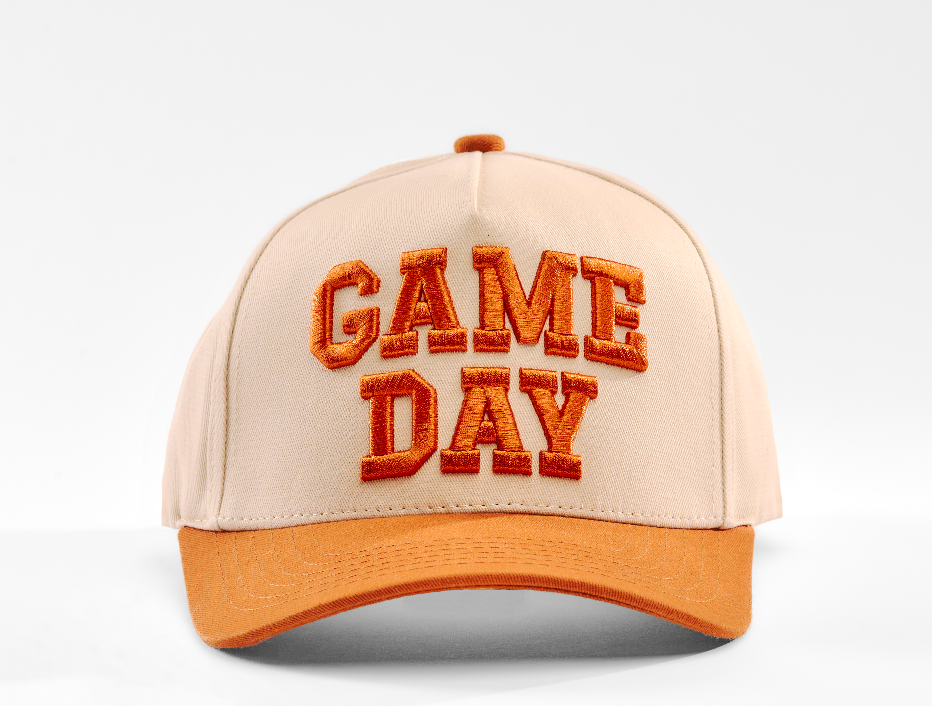 Game Day 3D Embroidered Linen Hat