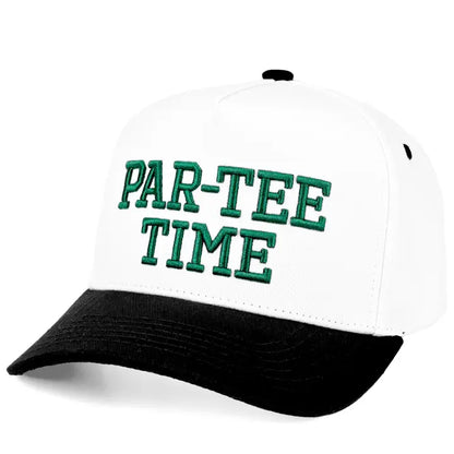 Par-Tee Time Two Tone 3-D Embroidered Linen Trucker Hat