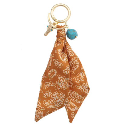 Steer Skull Bandana Bag Charm