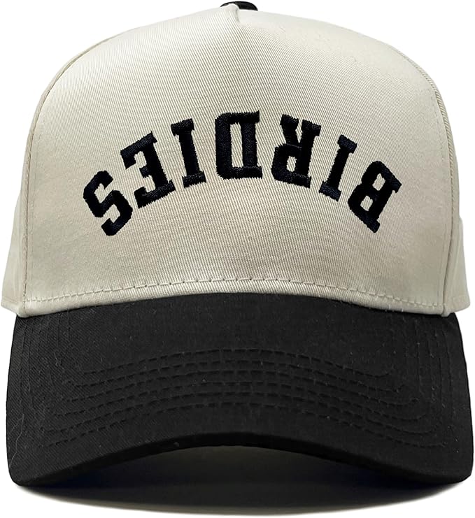 Birdies Embroidered Linen Trucker Hat
