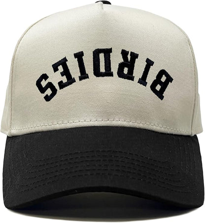 Birdies Embroidered Linen Trucker Hat