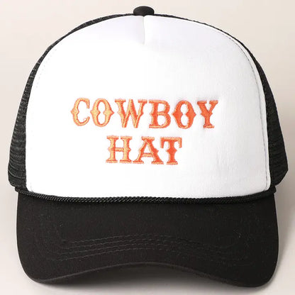 Cowboy Hat Trucker Hat Version