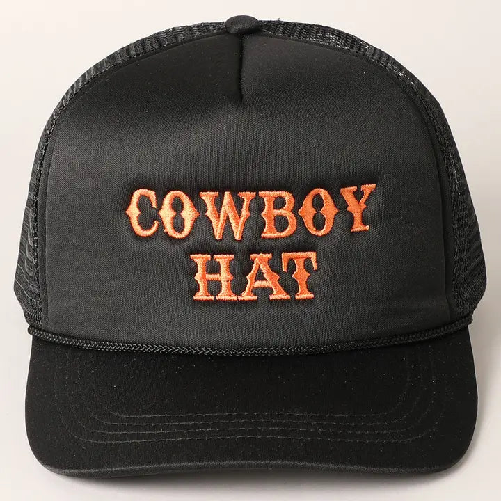Cowboy Hat Trucker Hat Version