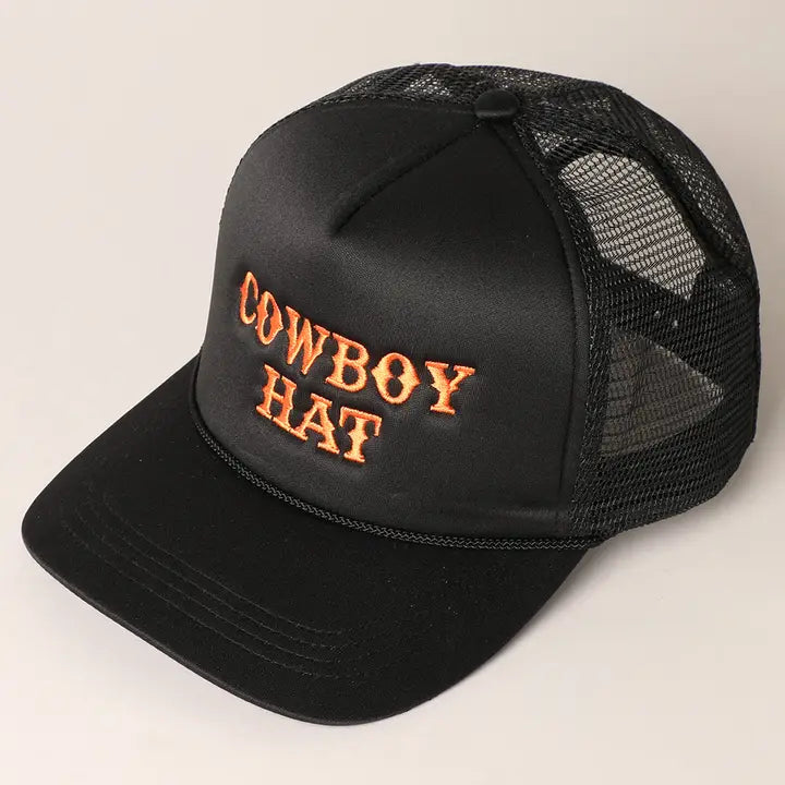 Cowboy Hat Trucker Hat Version