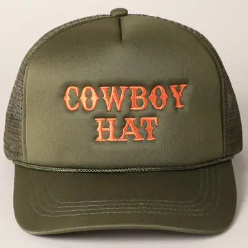 Cowboy Hat Trucker Hat Version