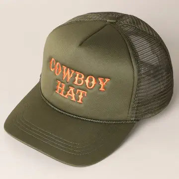 Cowboy Hat Trucker Hat Version