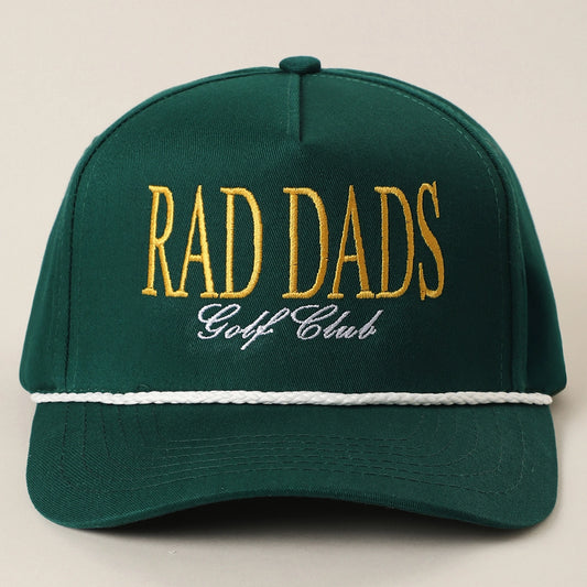 Rad Dads Golf Club Embroidered Linen Rope Trucker Hat