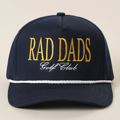 Rad Dads Golf Club Embroidered Linen Rope Trucker Hat