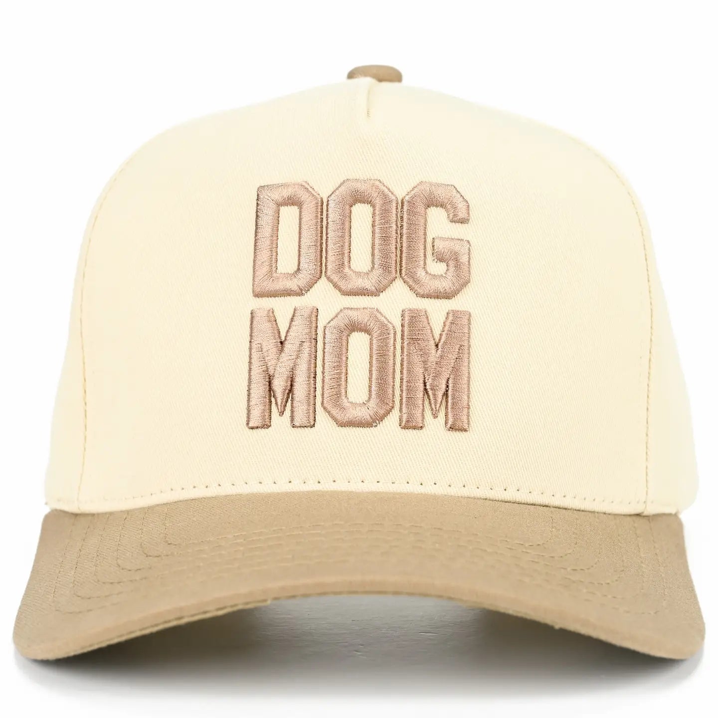 Dog Mom 3D Embroidered Linen Hat