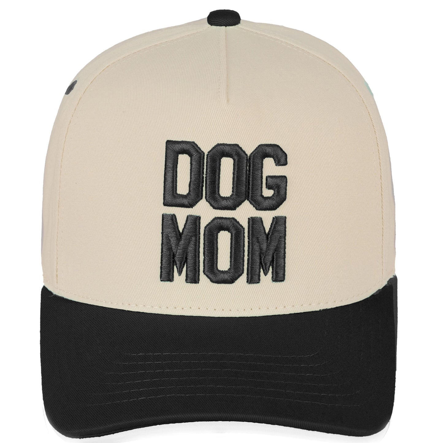 Dog Mom 3D Embroidered Linen Hat