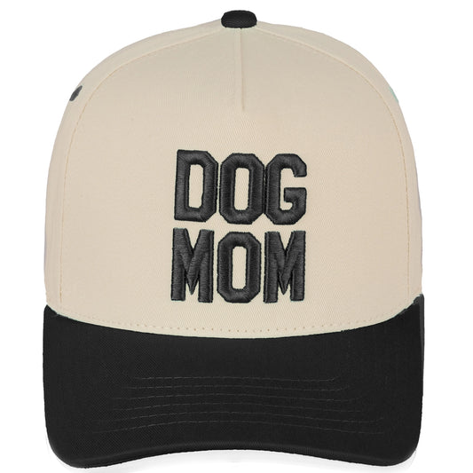 Dog Mom 3D Embroidered Linen Hat