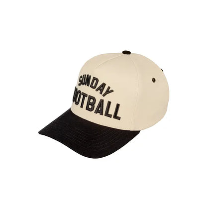 Sunday Football 3-D Embroidered Two Tone Linen Trucker Hat